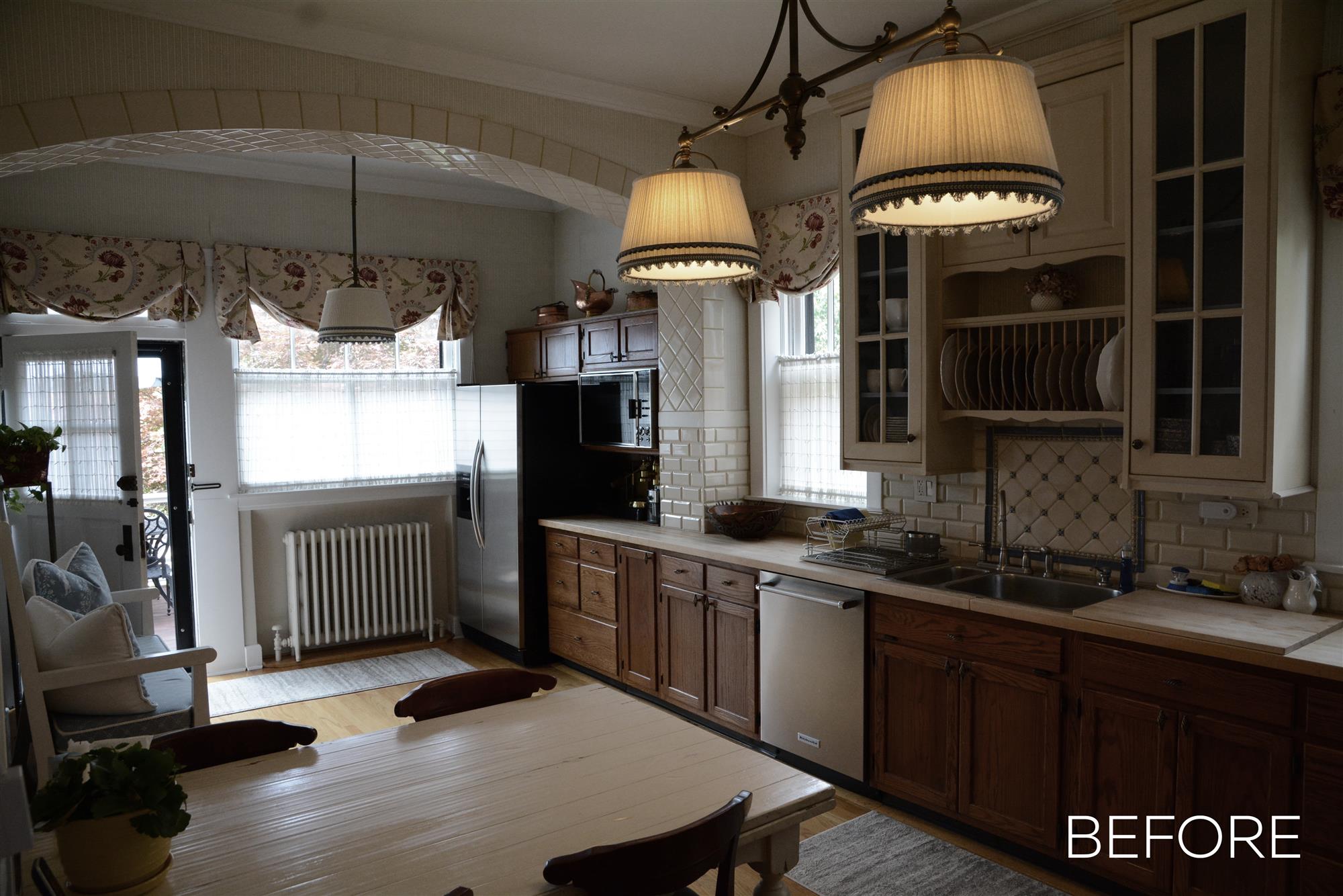 The kitchen before the redesign