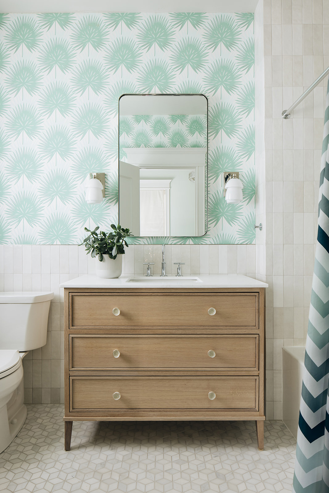 Clean and minimalist bathroom with a focus on functionality