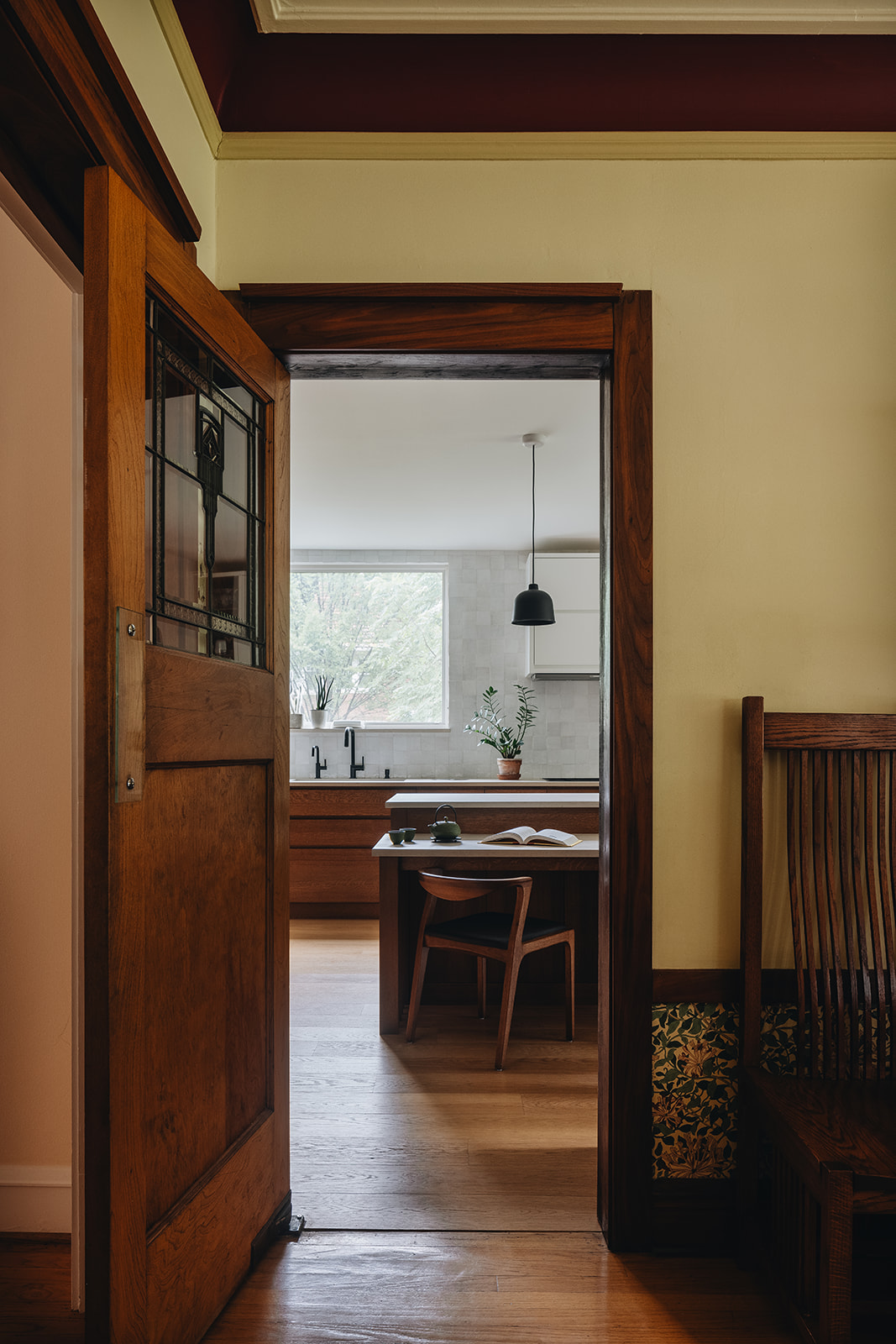 Modern kitchen with efficient use of space