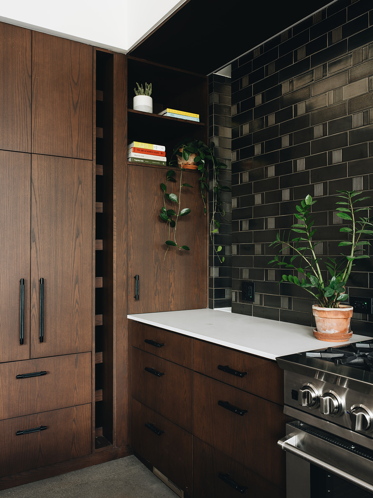 Generous countertop space for food preparation and socializing